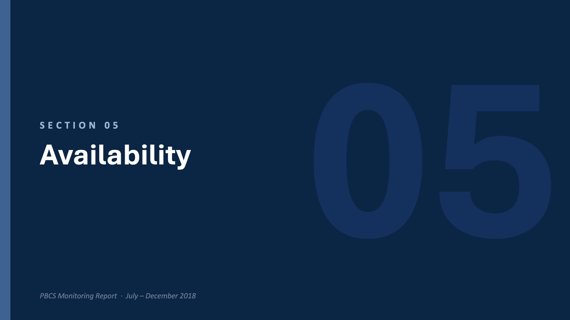 Section divider: Availability