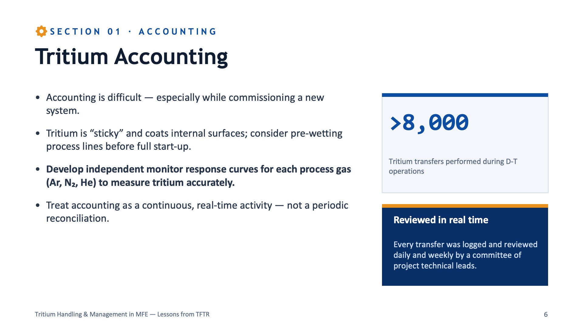 Tritium Accounting