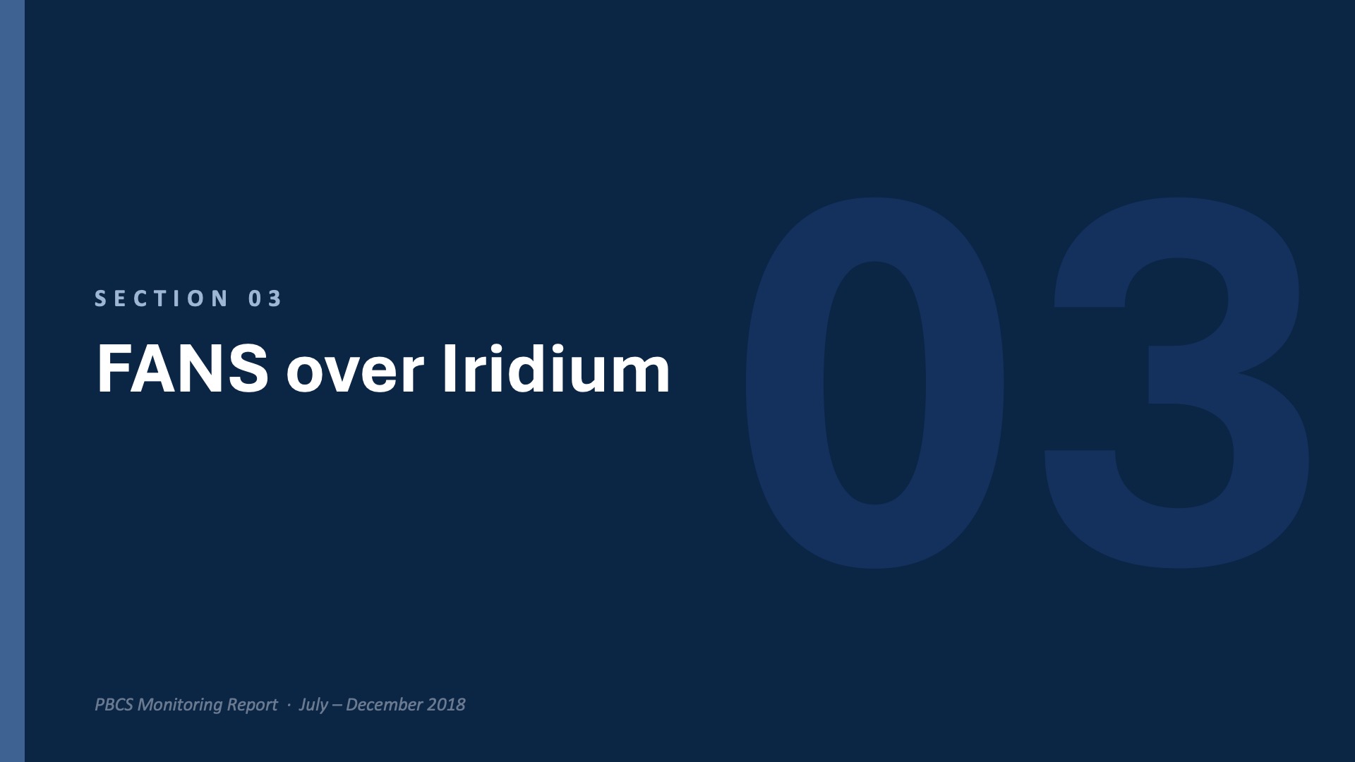 Section divider: FANS Over Iridium