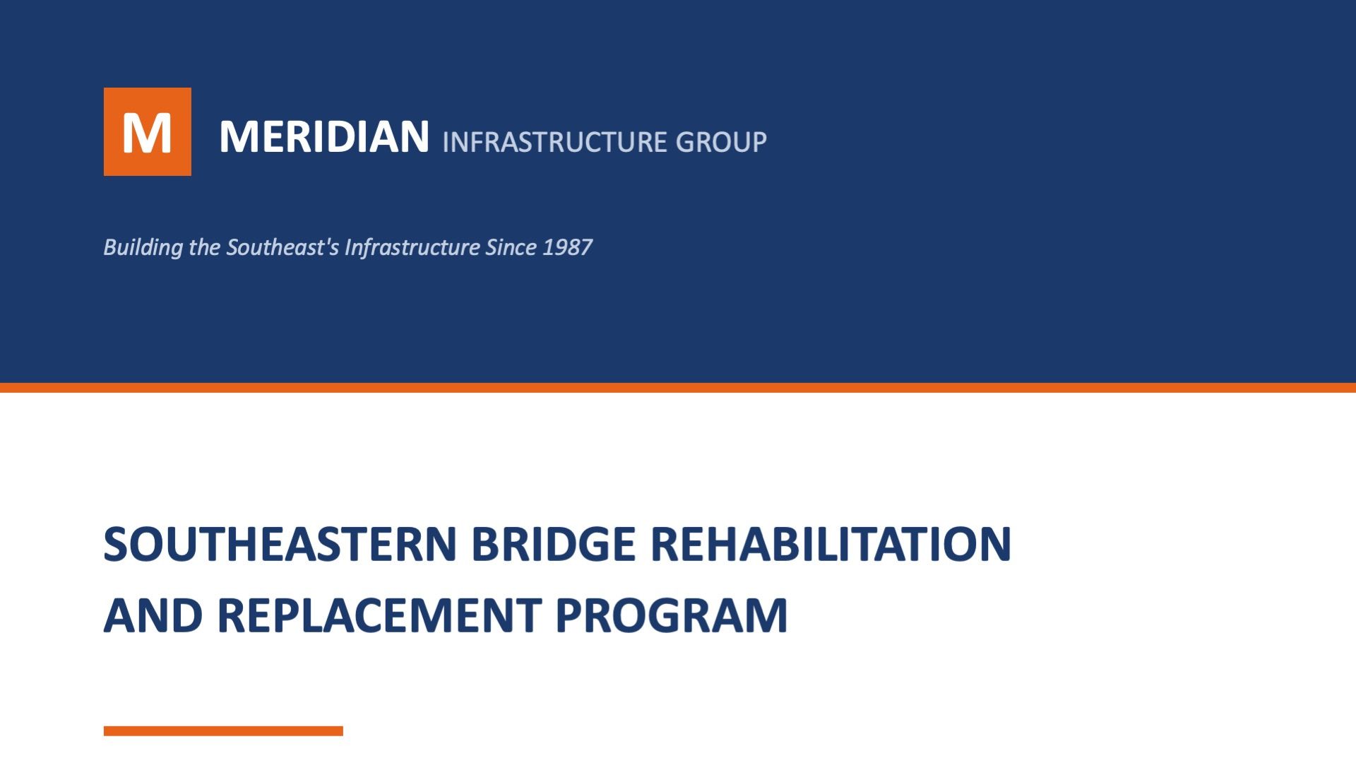 Meridian Infrastructure — Federal RFP