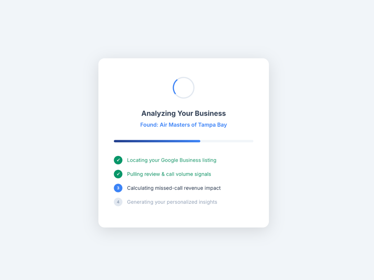 Live data analysis state