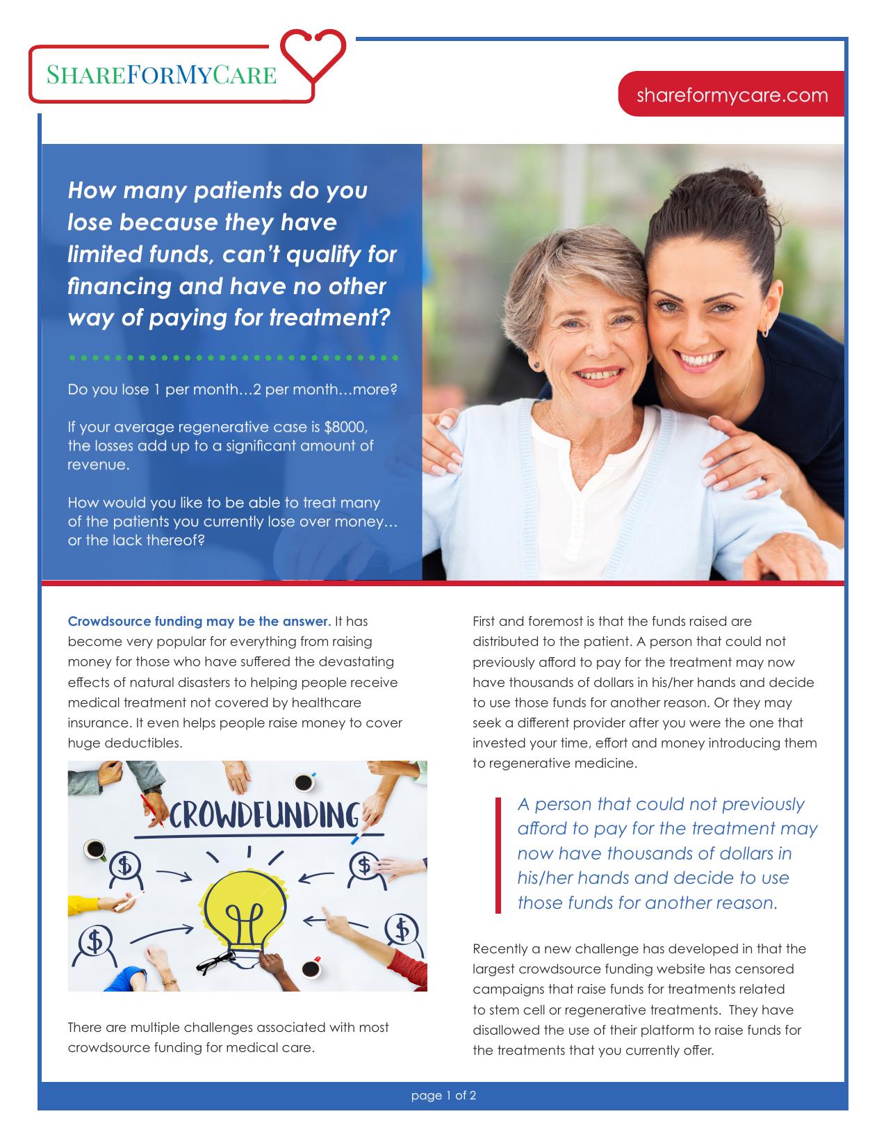 Share for My Care — flyer & voucher