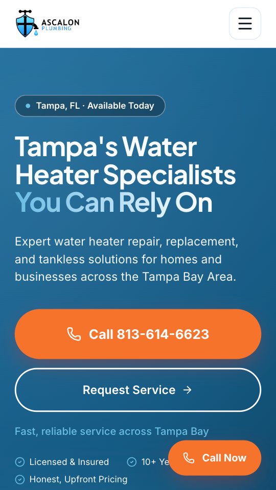 Ascalon Plumbing on a phone